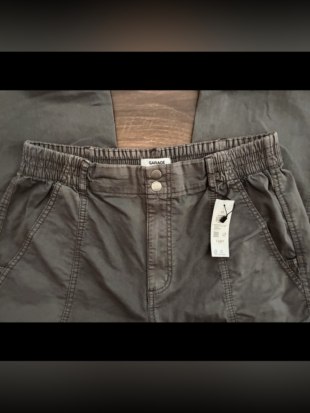 Garage Women's Gray Cargo Jogger Pants - Picture 6 of 13